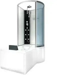 AcquaVapore by Sandra Jentho Whirlpool, Wei&szlig;, Glas, Kunststoff, Metall, Rechteckig,
