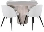 ebuy24 Tischgruppe, Beige, Holzwerkstoff, 4-Sitzer, 110x74x110 cm, Esszimmer,...