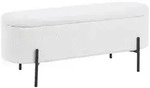 Livetastic Hockerbank, Wei&szlig;, Metall, 110x44x40 cm, Esszimmer, B&auml;nke, Sitzb&auml;nke