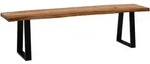 Mid.you Sitzbank, Akazie, Metall, Akazie, massiv, 4-Sitzer, 180x45.5x40 cm,