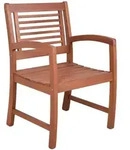 Deluke Gartenstuhl, Braun, Holz, 56x90x59 cm, Gartenm&ouml;bel, Gartenst&uuml;hle,