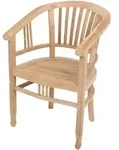 Deluke Gartenstuhl, Braun, Holz, 61x87x58 cm, Gartenm&ouml;bel, Gartenst&uuml;hle,