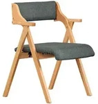 SoBuy Klappstuhl, Dunkelgrau, Holz, 61.5x77.6x56 cm, Esszimmer, St&uuml;hle, Klappst&uuml;hle