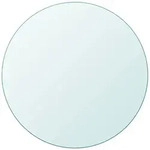 Deluke Tischplatte, Transparent, Glas, Rund, 70x0.8x70 cm, Esszimmer, Tische,