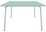 Vente-Unique Gartentisch, Salbeigr&uuml;n, Metall, Uni, Quadratisch, 120x75x120 cm,