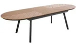 Oviala Gartentisch,, Braun, Holz, 12-Sitzer, Oval,oval, 100x76x220 cm, Gartenm&ouml;bel,