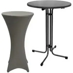 Beautissu Stehtisch, Anthrazit, Kunststoff, Rundform,Rund,Rund, S&auml;ule,...