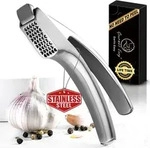 Gourmet Easy Knoblauchpresse, Edelstahl, Metall, 5.1 cm, Kochen, K&uuml;chenhelfer,