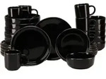 Creatable Kombiservice Nordic Festive Schwarz, Schwarz, Gold, Keramik, 30-teilig, 300