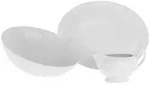 Creatable Servierschalenset Valencia, Wei&szlig;, Keramik, 3-teilig, rund,