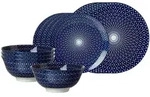 Ritzenhoff Breker Basic-Set, Blau, Wei&szlig;, Keramik, 12-teilig, Rund, 2x2x2 cm, Essen &
