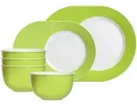 Ritzenhoff Breker Basic-Set, Gr&uuml;n, Keramik, 12-teilig, Rund, 2x2x2 cm, Essen &