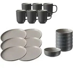 Ritzenhoff Breker Fr&uuml;hst&uuml;cksservice, Grau, Keramik, 18-teilig, 2x2x2 cm, Essen &