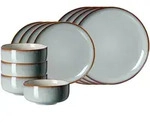 Ritzenhoff Breker Basic-Set, Grau, Keramik, 12-teilig, Rund, 2x2x2 cm, Essen &