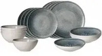 Ritzenhoff Breker Starter-Set, Grau, Keramik, 16-teilig, Rund, 2x2x2 cm, Essen &