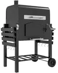 Outsunny Holzkohlegrill, Schwarz, Metall, 66x112x124 cm, Grills &...