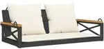 furnicato H&auml;ngebank, Schwarz, Kunststoff, Rechteckig, 109x40x62 cm,...