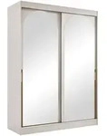 Mirjan24 Schiebet&uuml;renschrank, Kaschmir, Gold, Kunststoff, 5 F&auml;cher, Rechteckig,