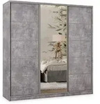 Masseno Schwebet&uuml;renschrank, Titan, Holzwerkstoff, 7 F&auml;cher, 4 Schubladen,