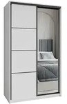 Masseno Schwebet&uuml;renschrank, Wei&szlig;, Holzwerkstoff, 5 F&auml;cher, 2 Schubladen,