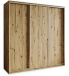 Masseno Schwebet&uuml;renschrank, Eiche Artisan, Holzwerkstoff, 9 F&auml;cher, 4 Schubladen,