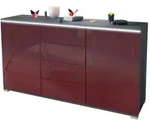 Vladon Sideboard, Bordeaux, Holzwerkstoff, 138.5x75.5x35 cm, Wohnzimmer,...