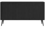Selsey Sideboard, Schwarz, Metall, 6 F&auml;cher, Rechteckig, 163.2x83.8x38 cm,