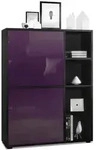 Vladon Highboard, Brombeere, Holzwerkstoff, 79x105.5x35.5 cm, Wohnzimmer,...