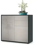 Vladon Kommode, Sand, Holzwerkstoff, 79x74x36 cm, Wohnzimmer, Kommoden &...
