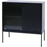 MCW Kommode, Schwarz, Metall, 80x85x45 cm, Wohnzimmer, Kommoden & Sideboards,