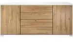 Vladon Sideboard, Eiche, Holzwerkstoff, 166.5x75.5x35 cm, Wohnzimmer, Kommoden &
