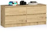 Akord Kommode, Eiche Artisan, Holzwerkstoff, Nachbildung, Holz Optik, 4...