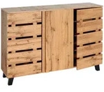 MCW Sideboard, Braun, Holz, 120x88x34 cm, Wohnzimmer, Kommoden & Sideboards,