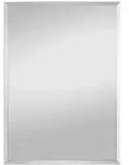 Boxxx Spiegel, Silber, Glas, rechteckig, 40x60x0.4 cm, Facettenschliff, senkrecht und