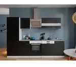 Respekta K&uuml;chenblock Malia, Schwarz, Holzwerkstoff, 1 Schublade(n),1...