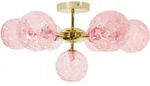 Beliani Deckenlampe, Dunkelbraun, Glas, 52x28x52 cm, Lampen & Leuchten,