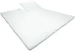 AM Qualit&auml;tsmatratzen Split, Wei&szlig;, Textil, Uni, H5, F&uuml;llung: Polyetherschaumkern,