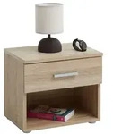 CARO-M&ouml;bel Nachttisch, Sonoma Eiche, Holzwerkstoff, Mode, 42x38x30 cm,...
