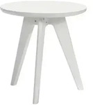Hasena Hocker, Wei&szlig;, rund, 45x52x45 cm, Wohnzimmer, Hocker, Sitzhocker
