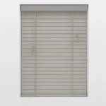 Jalousie Venetian, Grau, Holz, Bambus, Holzoptik, 50x130 cm, L&auml;nge universell