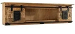 Massivmoebel24 Wandregal, Braun, Holz, Echtholz,Mangoholz, 130x35x25 cm, Wohnzimmer,