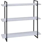 MCW Wandregal, Wei&szlig;, Schwarz, Holz, 60x60x18 cm, Wohnzimmer, Regale, Wandregale