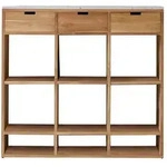 Tikamoon B&uuml;cherregal, Wei&szlig;, Holz, 120x112x40 cm, Wohnzimmer, Regale,...