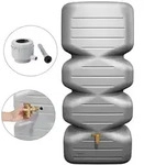 Garantia Regentonne, Grau, Kunststoff, 700 L, 60x179x80 cm, Gartenzubeh&ouml;r,