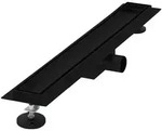 LuxeBath Duschrinne, Schwarz, Metall, Rechteckig, 13.9x7.8x64 cm, Badezimmer, Baden &