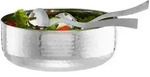 Relaxdays Salatsch&uuml;ssel, Silber, Metall, 28x10x28 cm, Essen & Trinken, Geschirr,