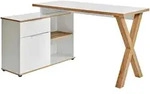 Livetastic Eckschreibtisch, Wei&szlig;, Eiche, Holzwerkstoff, 1 Schublade(n) Schubladen,