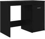 vidaXL Schreibtisch, Schwarz, Holz, Strukturbuche, Rechteckig,Rechteckig, 100x76x50