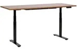 Beliani Schreibtisch, Dunkelbraun, Schwarz, Holz, 180x67x72 cm, Arbeitszimmer,