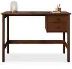 Idimex Schreibtisch, Kastanien, Holz, Kiefer, Mode, Rechteckig, 110x76x54 cm, FSC